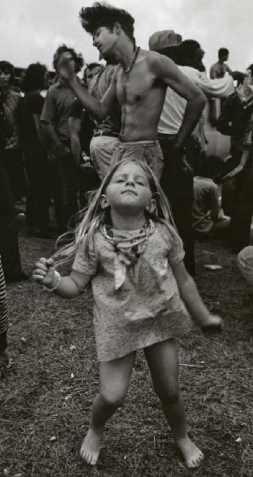 ... Hippie Girl Dancing at a Festival in New Orleans, Louisiana, 1972