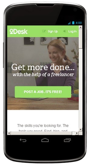 oDesk android app