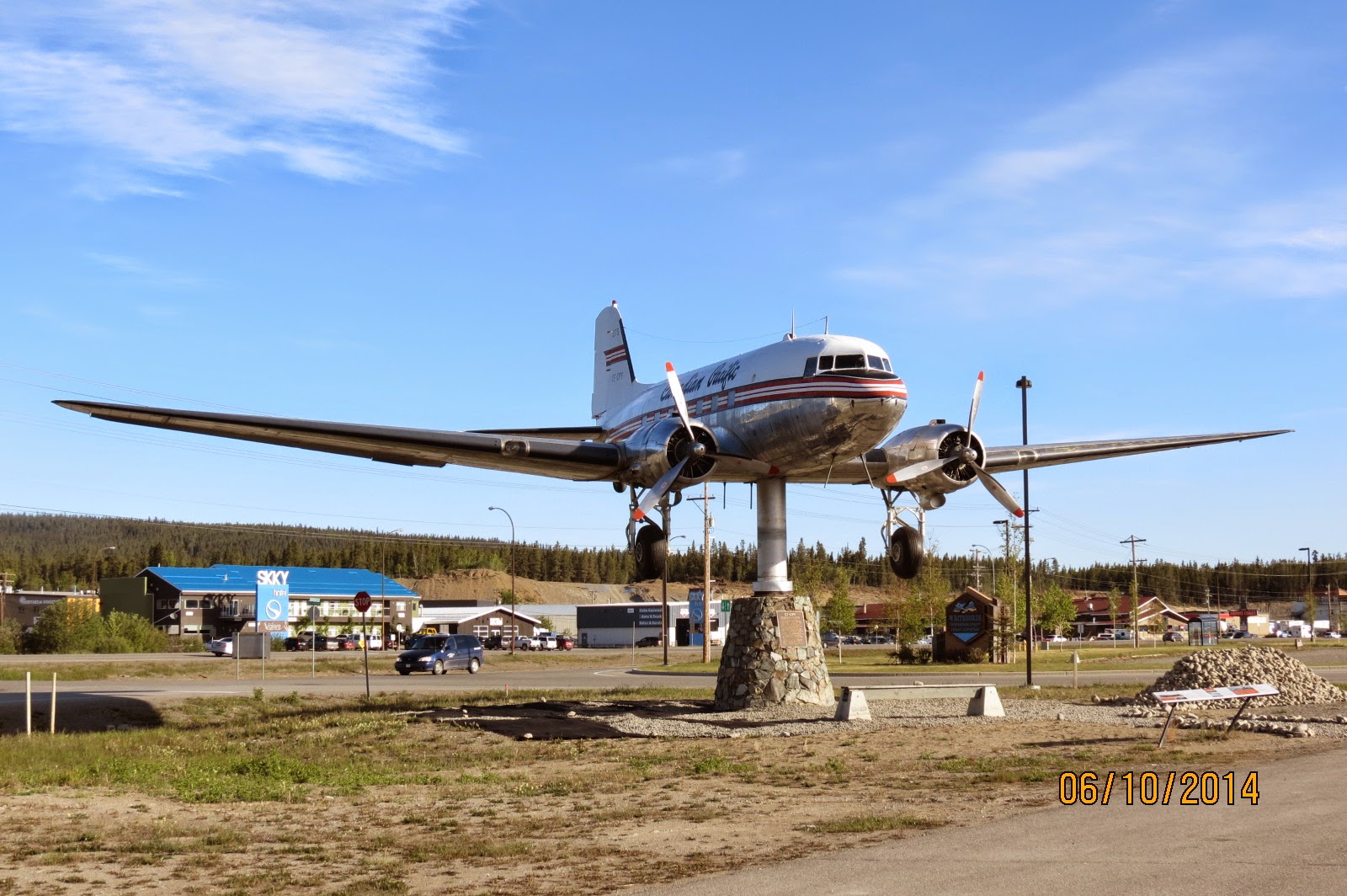 showmetravelers June 10, 2014 Whitehorse, Yukon to Tok, Alaska (Cabin at Tok RV Village, Tok