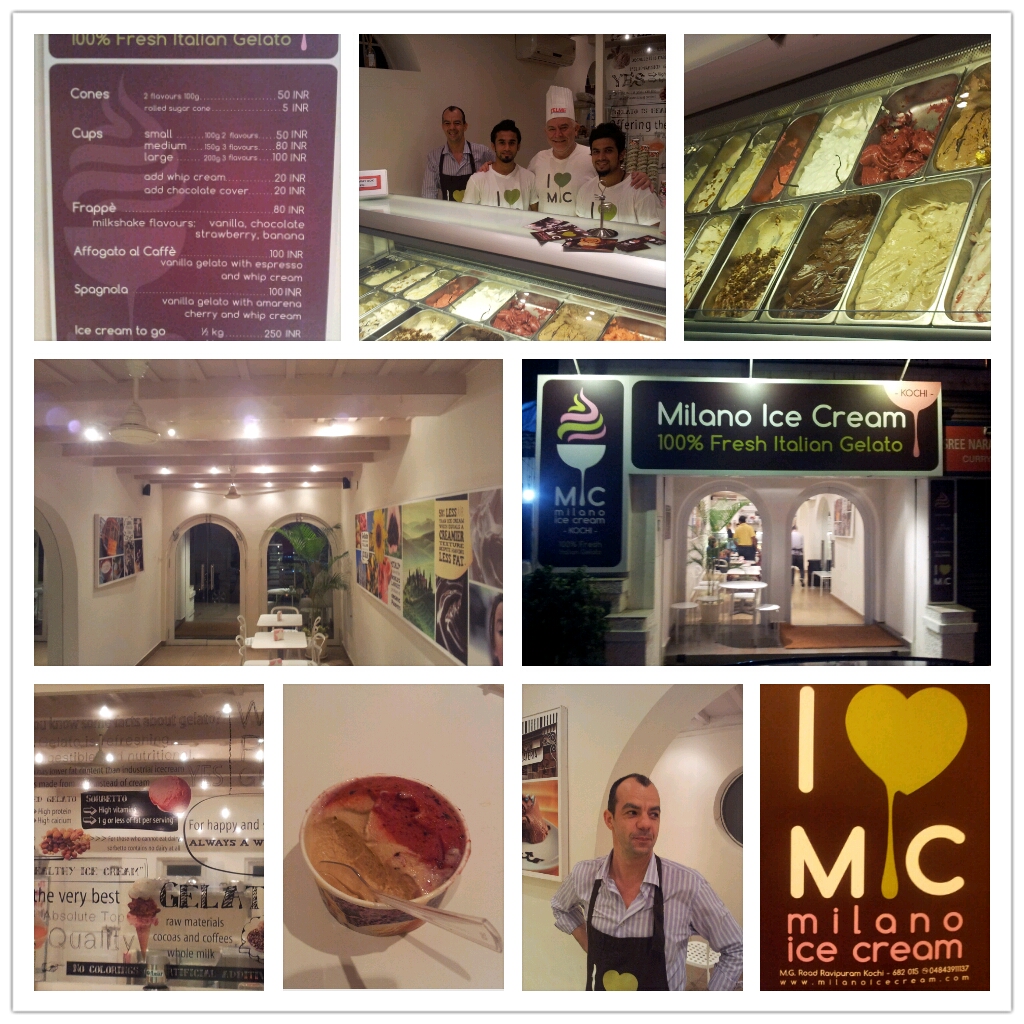Around My Kochi! The New Original Italian Gelato Place On MG Road Kochi.