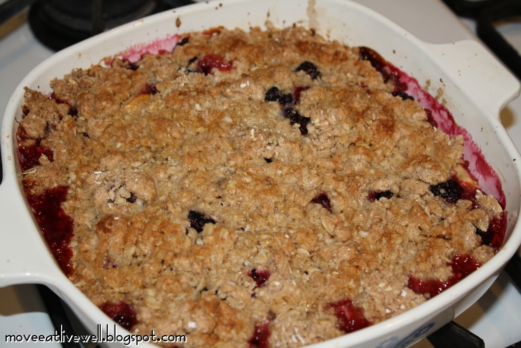 Move. Eat Healthy. Live Better. Blackberry Apple Cobbler