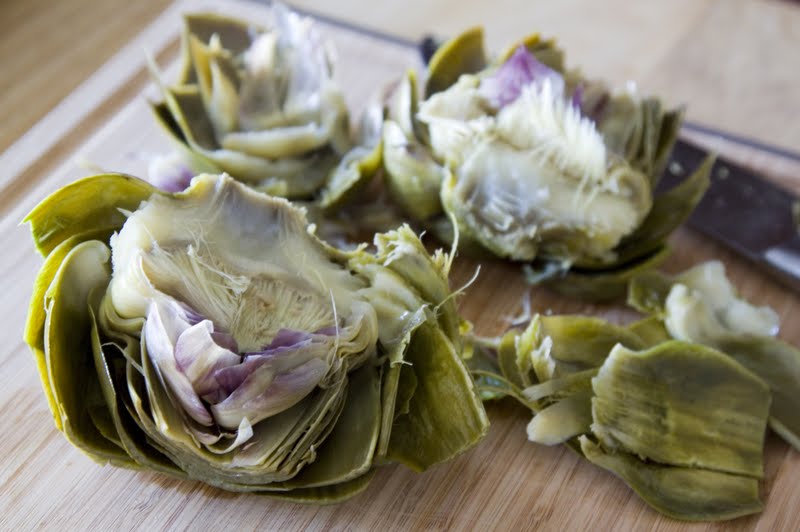 Food Makes Me Happy Boiled Artichoke with Sea Salt and Clarified Butter