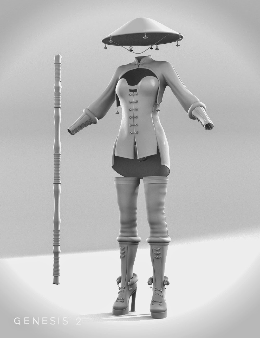 Storm Queen Outfit for Genesis 2 Female(s) Storm Queen Outfit for Genesis 2 Female(s)