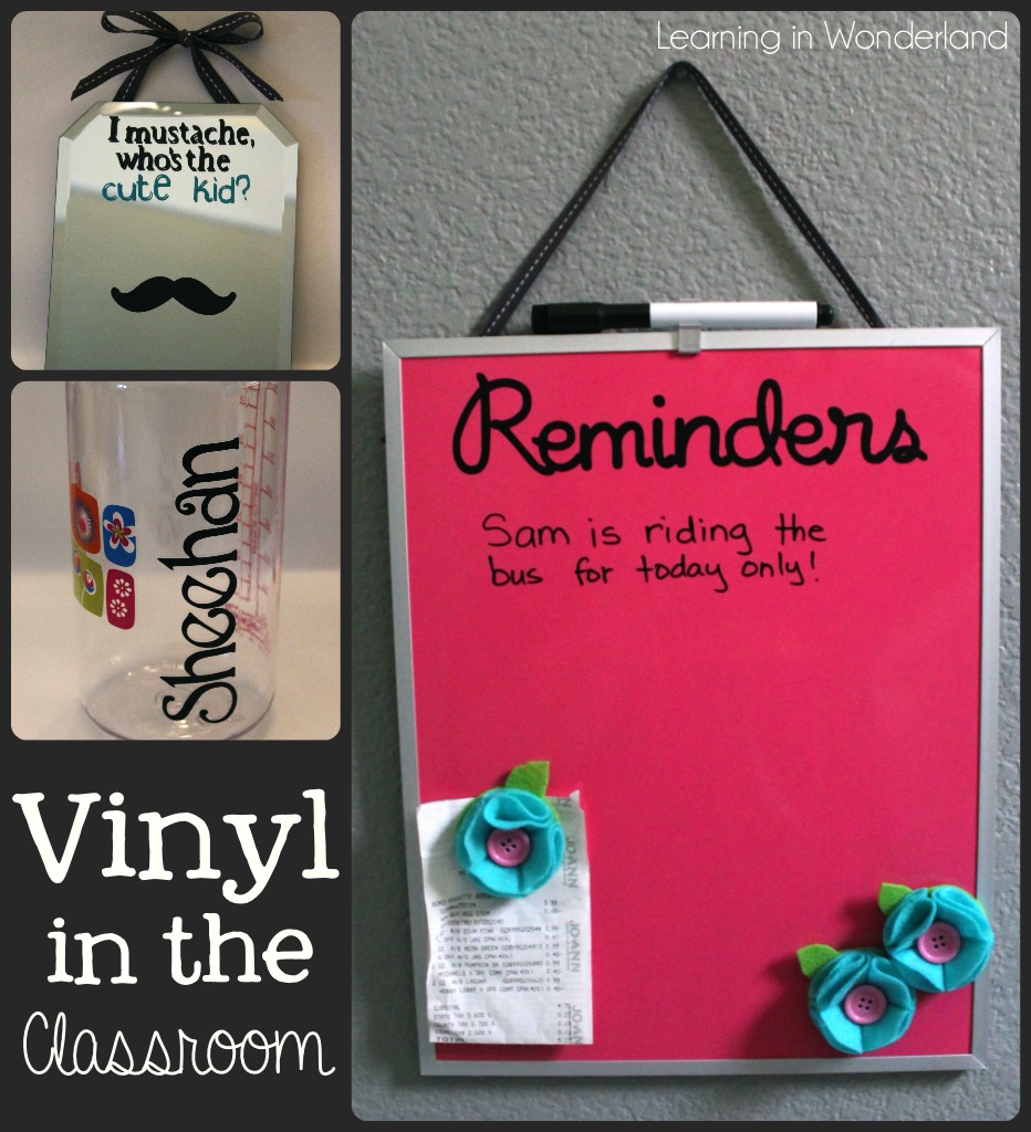 Vinyl Projects for the Classroom Learning In Wonderland