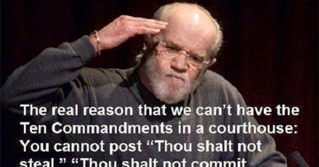 Acerbic Politics: George Carlin on the Ten Commandments
