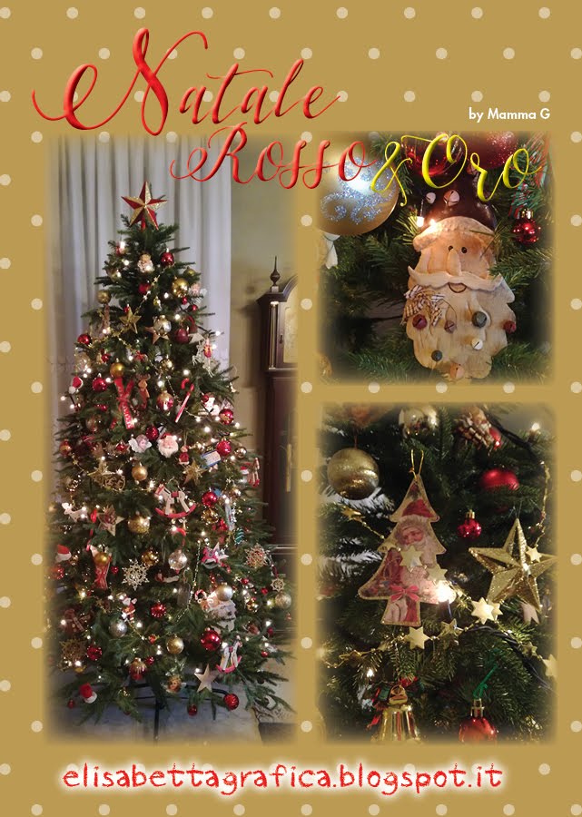 Elisabetta Grafica Natale By Mamma G Rosso E Oro