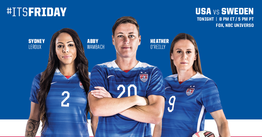 USA vs Sweden USWNT of the Sanquon