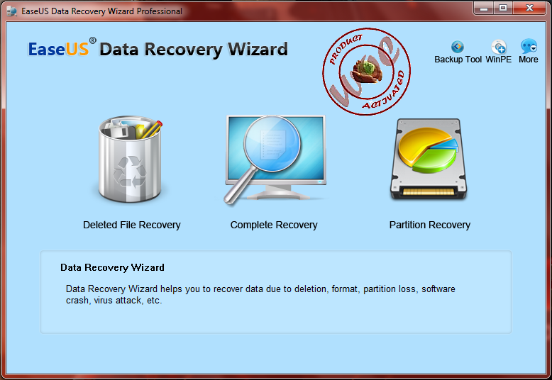 Easeus data recovery wizard pro with bootable media