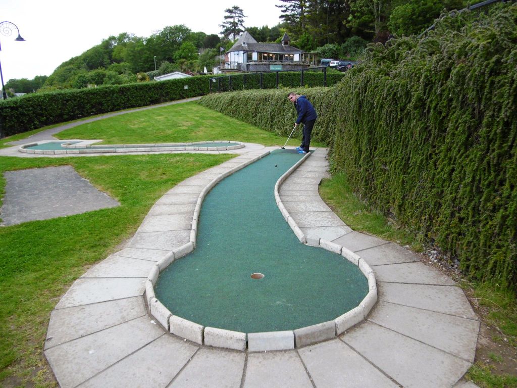 The Ham and Egger Files Mini Golf in Lyme Regis, Dorset