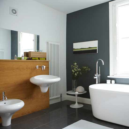 Decoración de baños grises - Colores en Casa