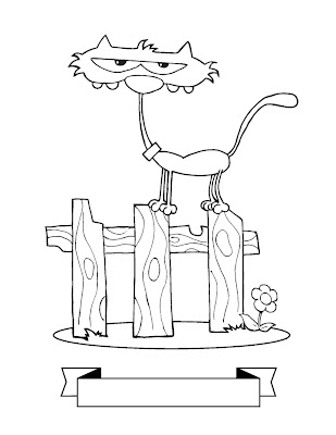 Cute Kitten Cat Coloring Page – Colorings.net