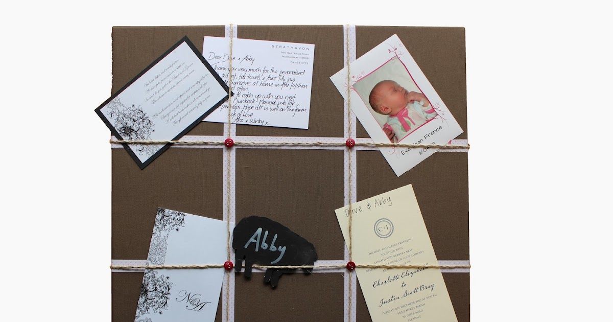 A Spoonful of Country How to make a fabric memo board