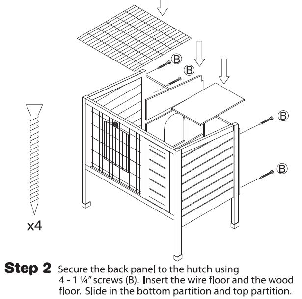 All Living Things Rabbit Hutch Assembly Instructions