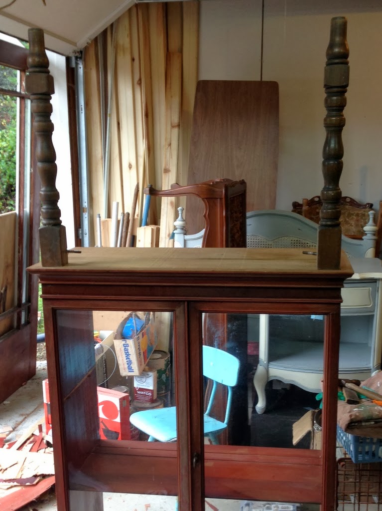 blue roof cabin Adding Legs to a