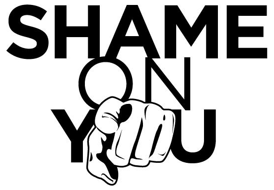 shame on you shame on you