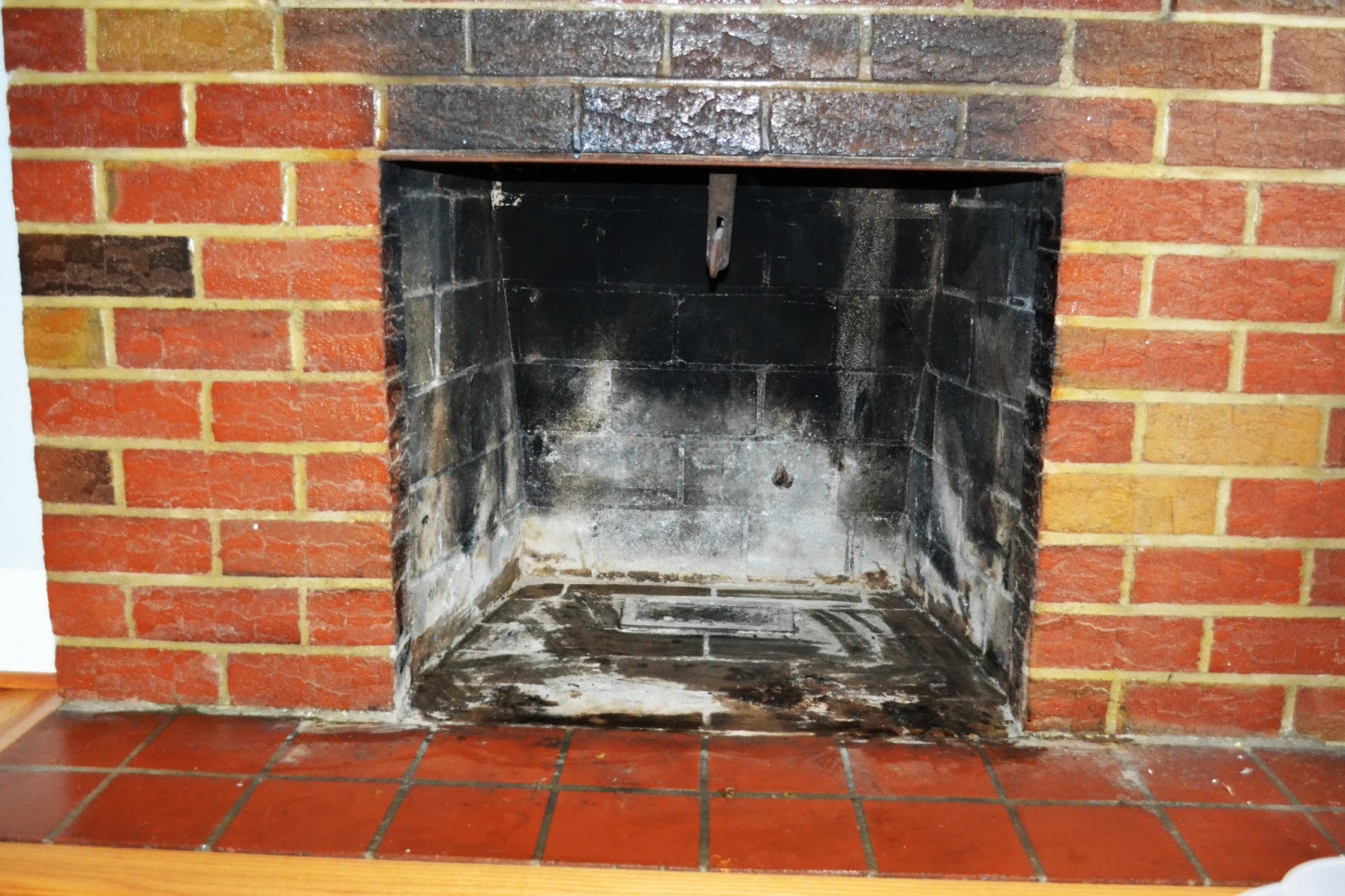 Project StayatHome Mommy Bye Bye Ugly Red Brick Fireplace