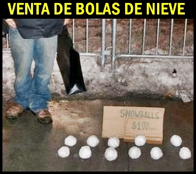 dinero bolas nieve