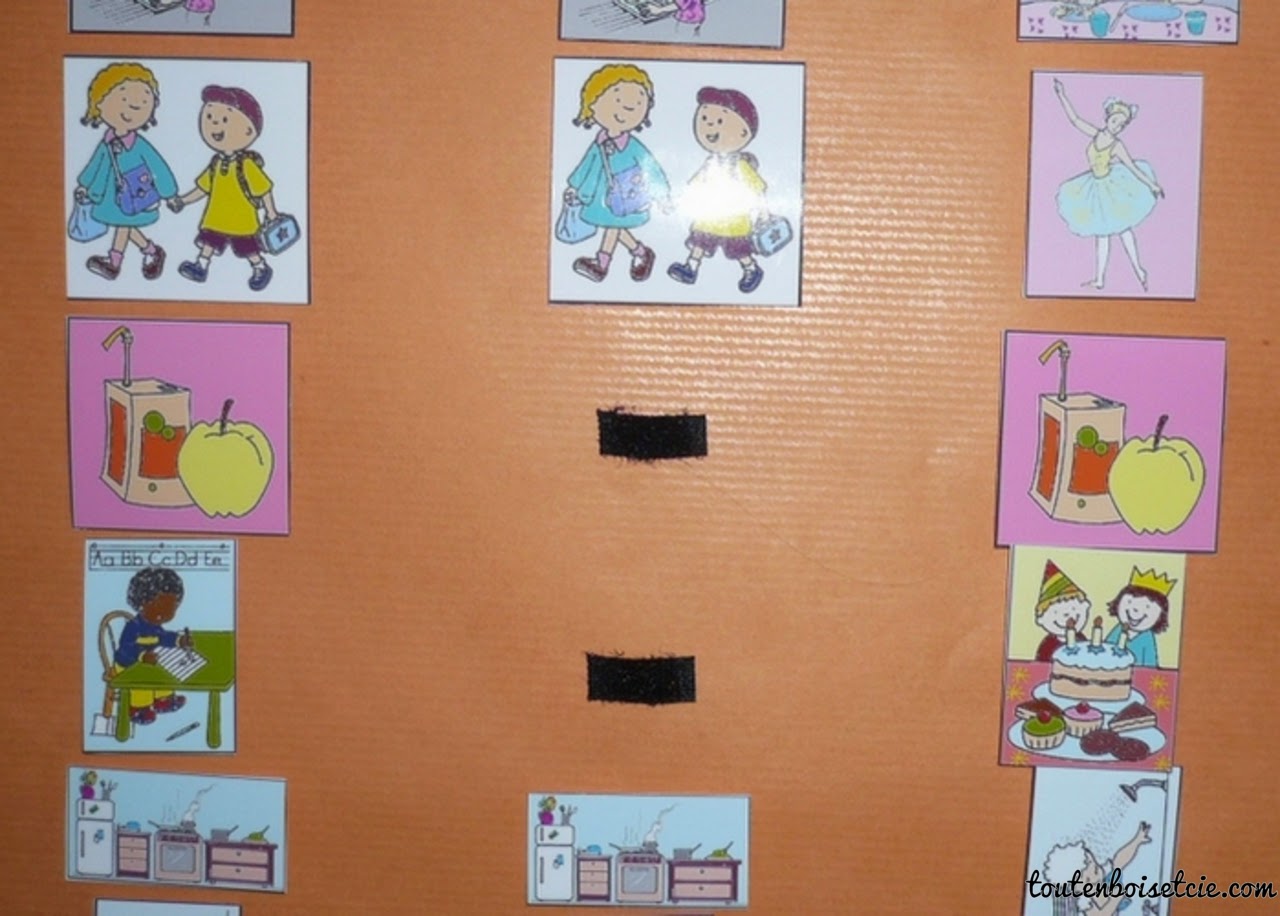 support pour semainier enfant