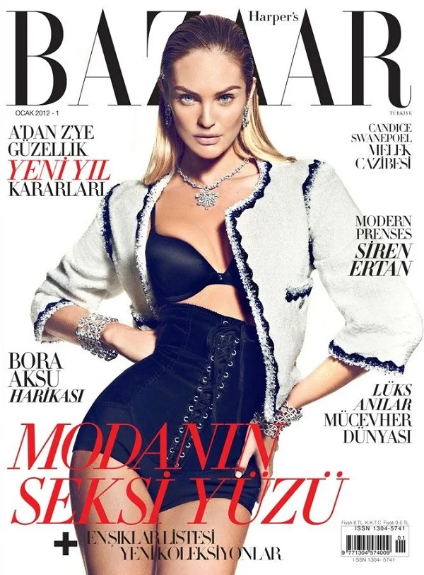 Candice Swanepoel in VS and Chanel for Harper's Bazaar Turkey, January 2012