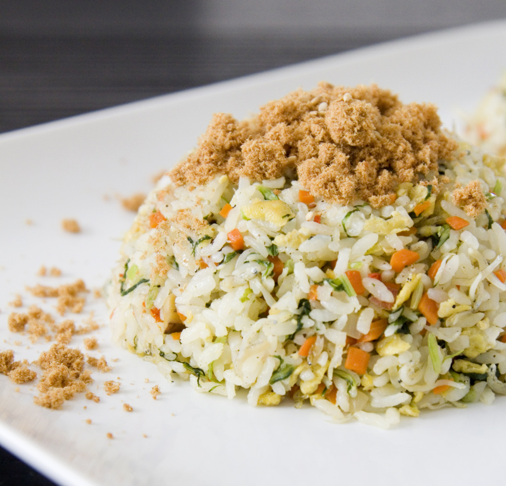Food Makes Me Happy Fried Rice with Shirasu and Tuna Floss 雙魚炒飯