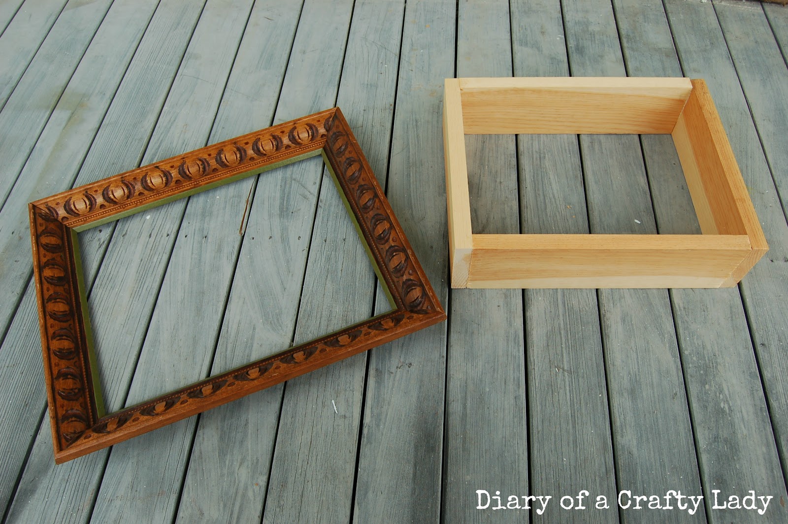 Diary of a Crafty Lady Picture Frame Book Shelf