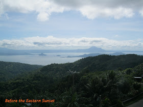 Taal Lake as viewed from Eli's Barbecue rooftop.