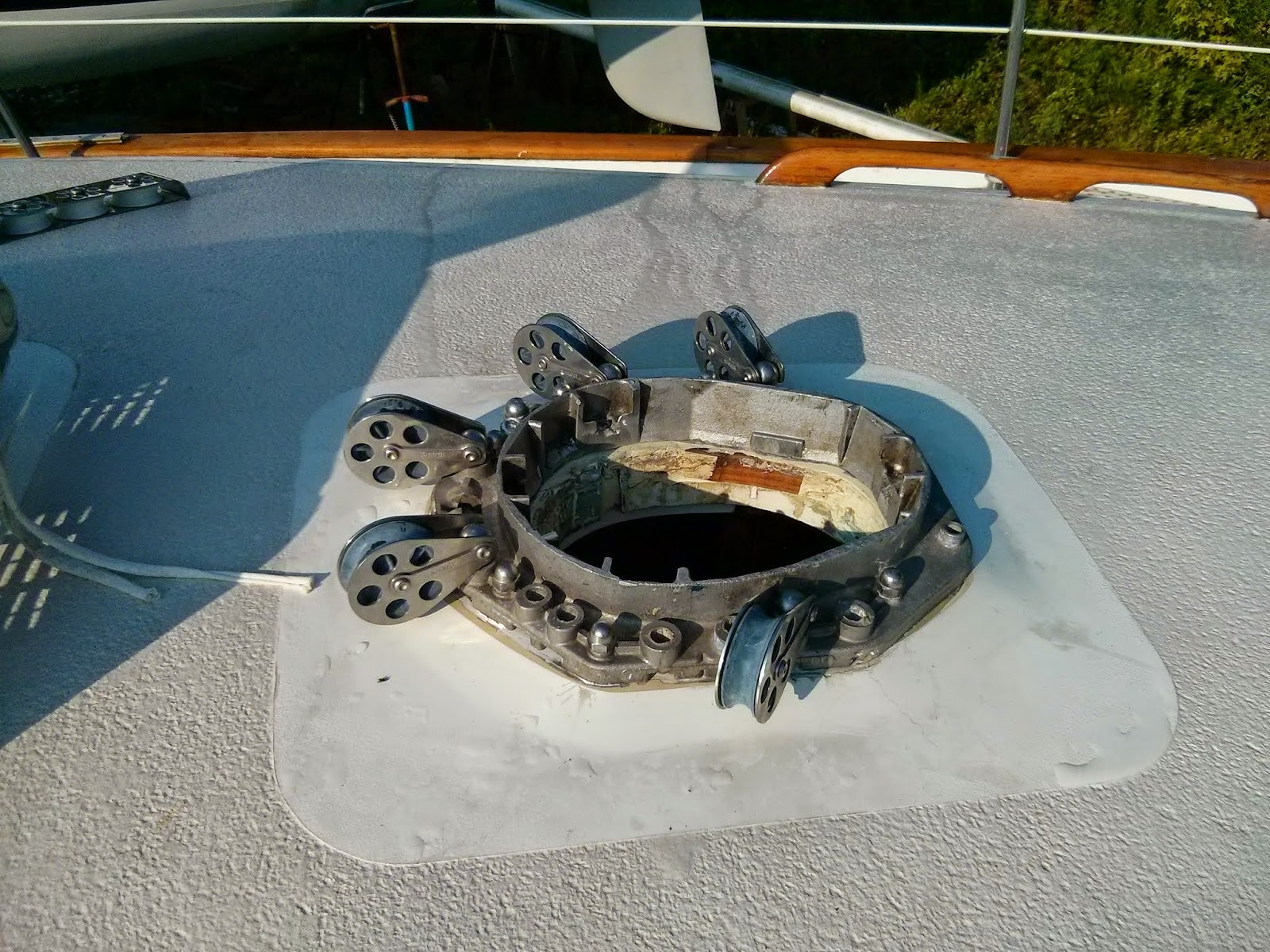 SV Pilgrim Mast Collar Backing Plate