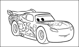 Cortos Disney Pixar Cars Pinta Y Colorea A Rayo Mcqueen