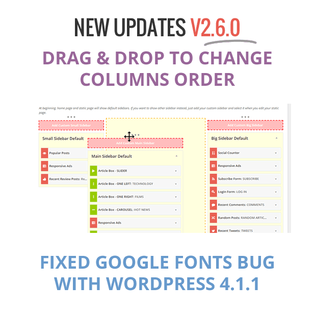 Drag and Drop to Change Column Order