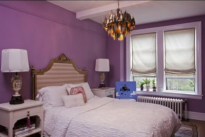 DORMITORIOS CON ACENTOS EN MORADO, PÚRPURA Y LILA | DORMITORIOS CON ESTILO
