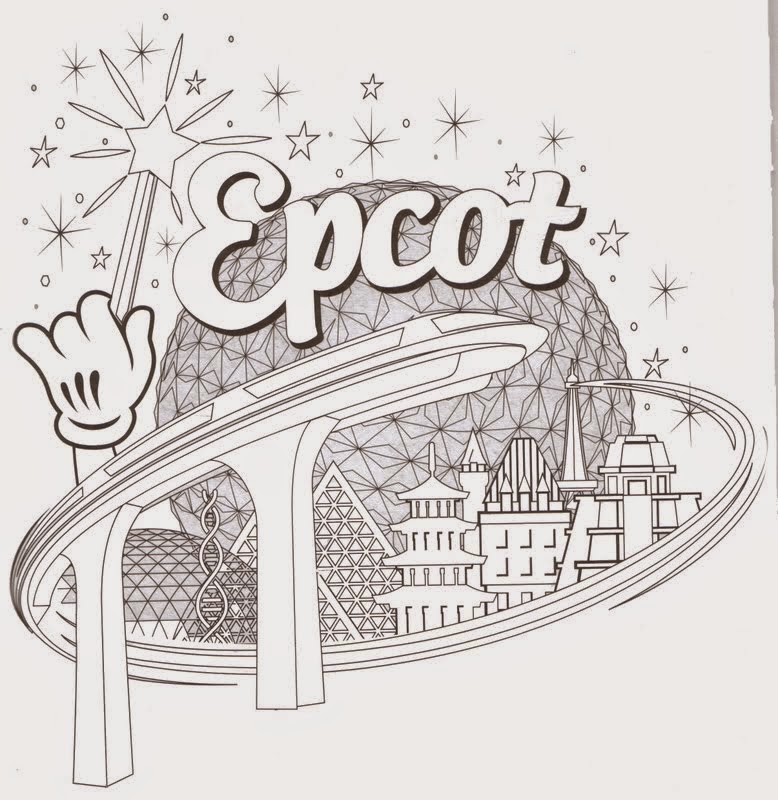 Epcot Coloring Pages  Disney Coloring Pages