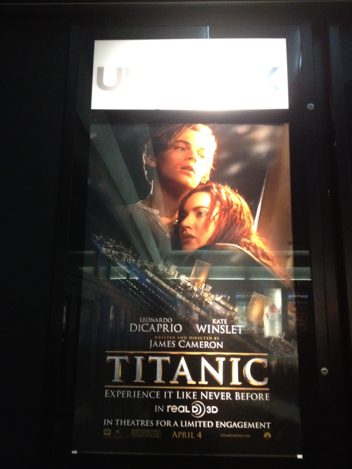 My Bookshelf Titanic 3D Ultra AVX Movie Review
