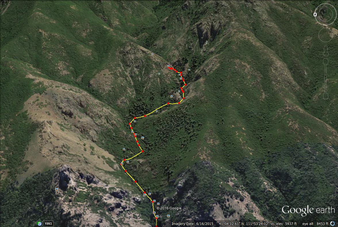 Girl on a Hike Adam's Canyon Waterfall