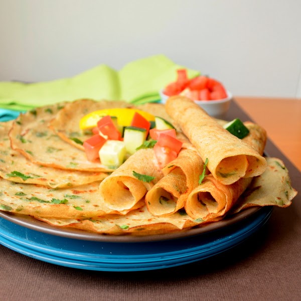 Happily Spiced Quinoa crepes