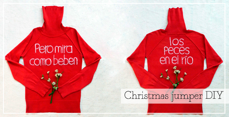Christmas jumper diy Christmas jumper DIY