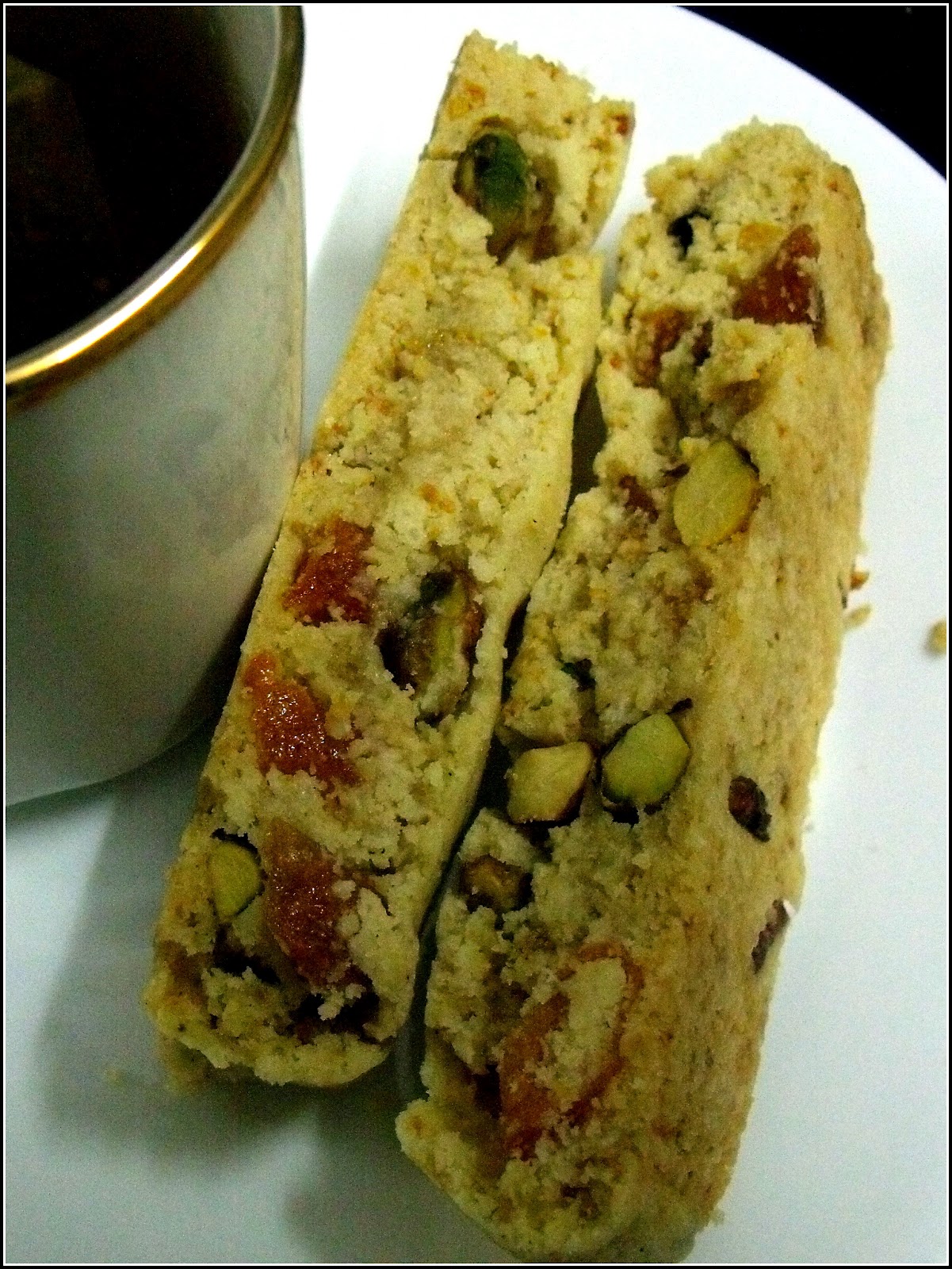  Baking Eggless Biscotti with Apricot & Pistachio
