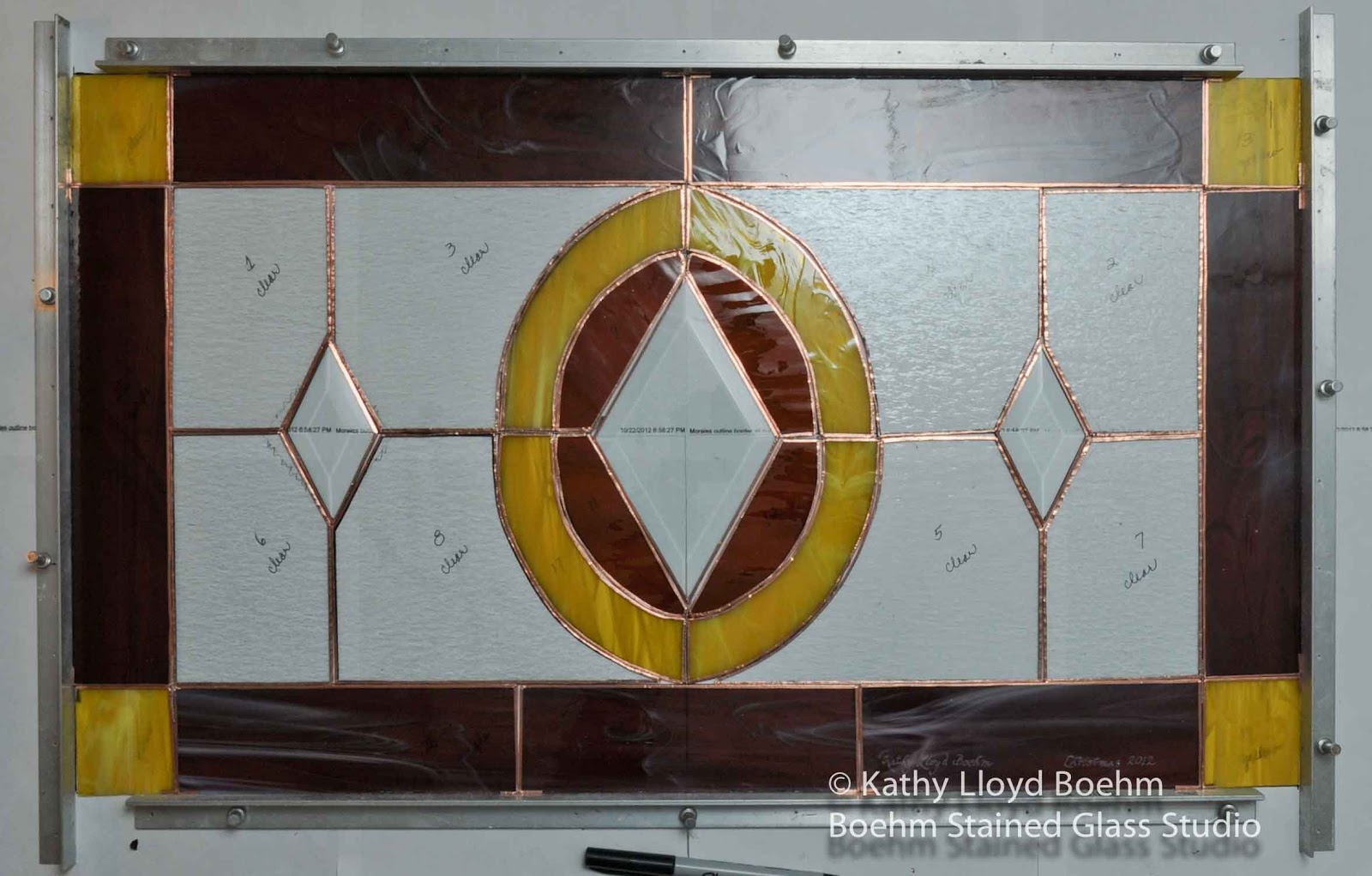 Boehm Stained Glass Blog Geometric beveled stained glass window