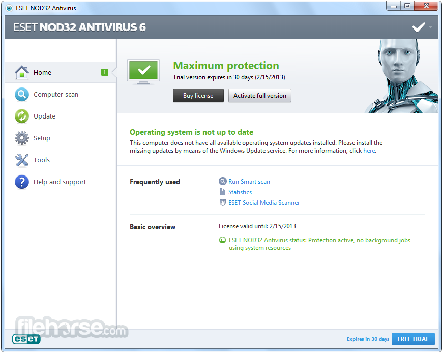 Free download eset nod32 antivirus serial key