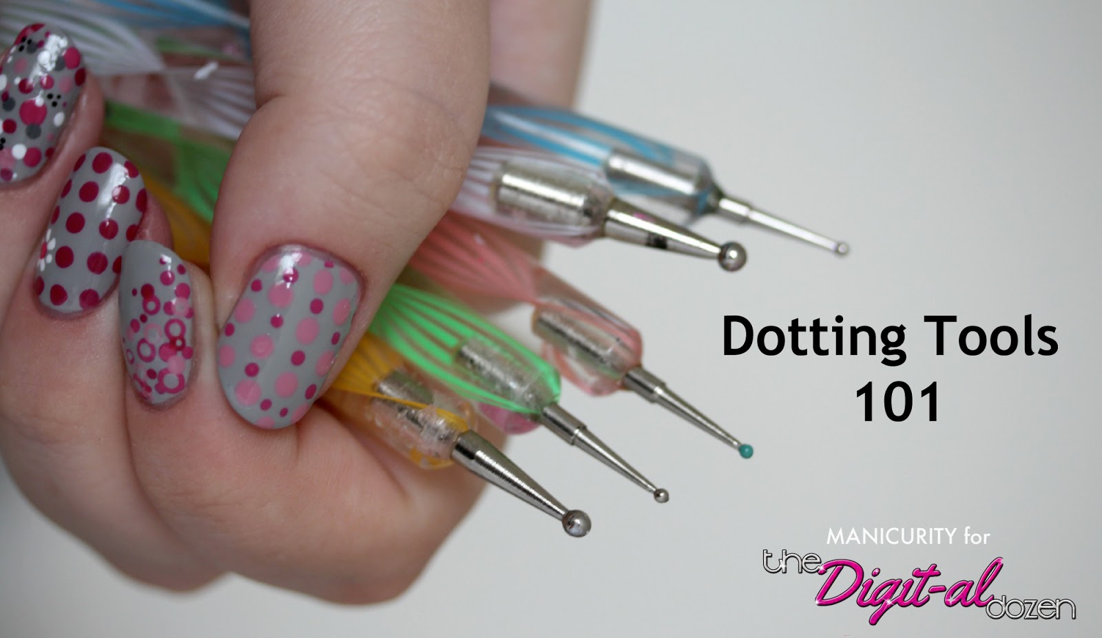 9. Nail Art Dotting and Painting Pen Set with Rhinestone Picker - wide 1