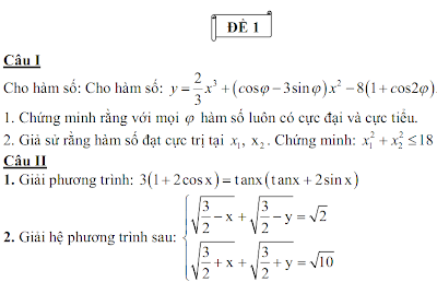 De luyen thi dh cap toc 2011 mon toan khoi a, b, d