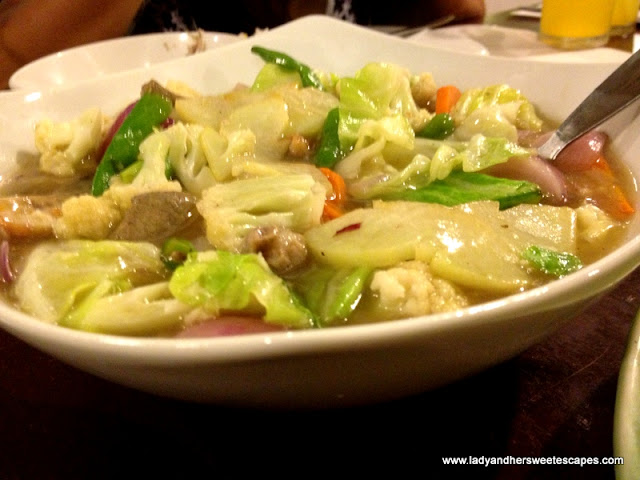 chopsuey at Ocho Seafood and Grill Tacloban