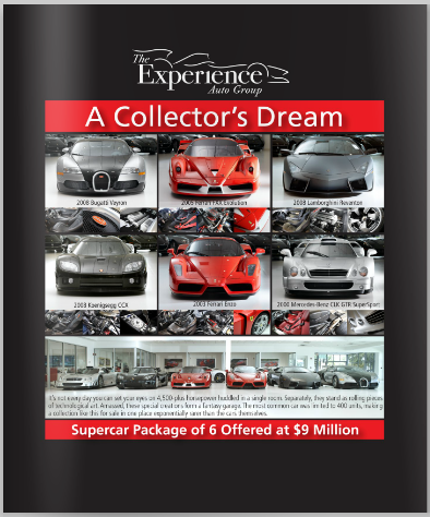 Super Car Package offer for 9million supercar collection