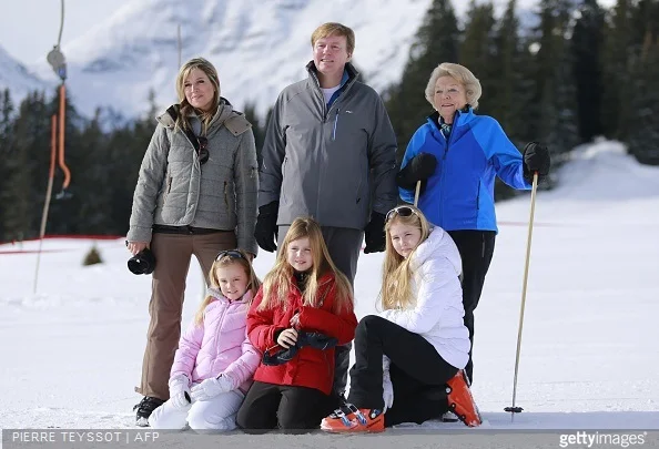 King Willem-Alexander of The Netherlands, Queen Maxima of The Netherlands and Princess Beatrix of The Netherlands and Princess Ariane of The Netherlands, Princess Alexia of The Netherlands, Princess Catharina-Amalia of The Netherlands