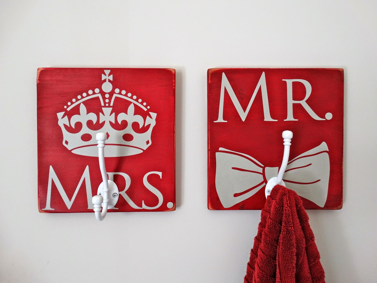 My Twig and Twine Nest DoItYourself His and Her's Towel Hooks