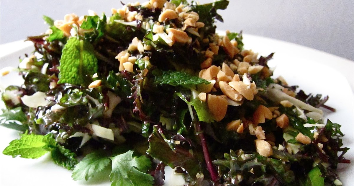 KITCHEN FIDDLER Kale Salad With Peanut Vinaigrette A La Houston's