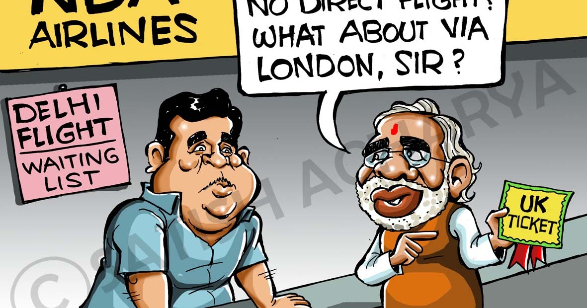 World of an Indian cartoonist!: Narendra Modi discovers a new route to  Dilli!