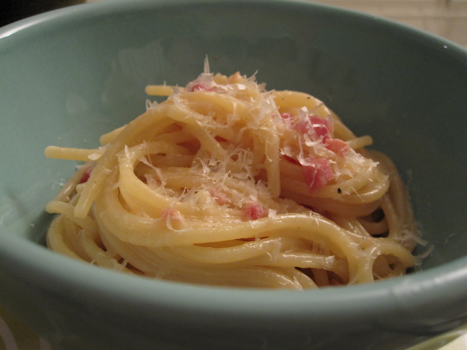 la mia cucina piccola Spaghetti Carbonara