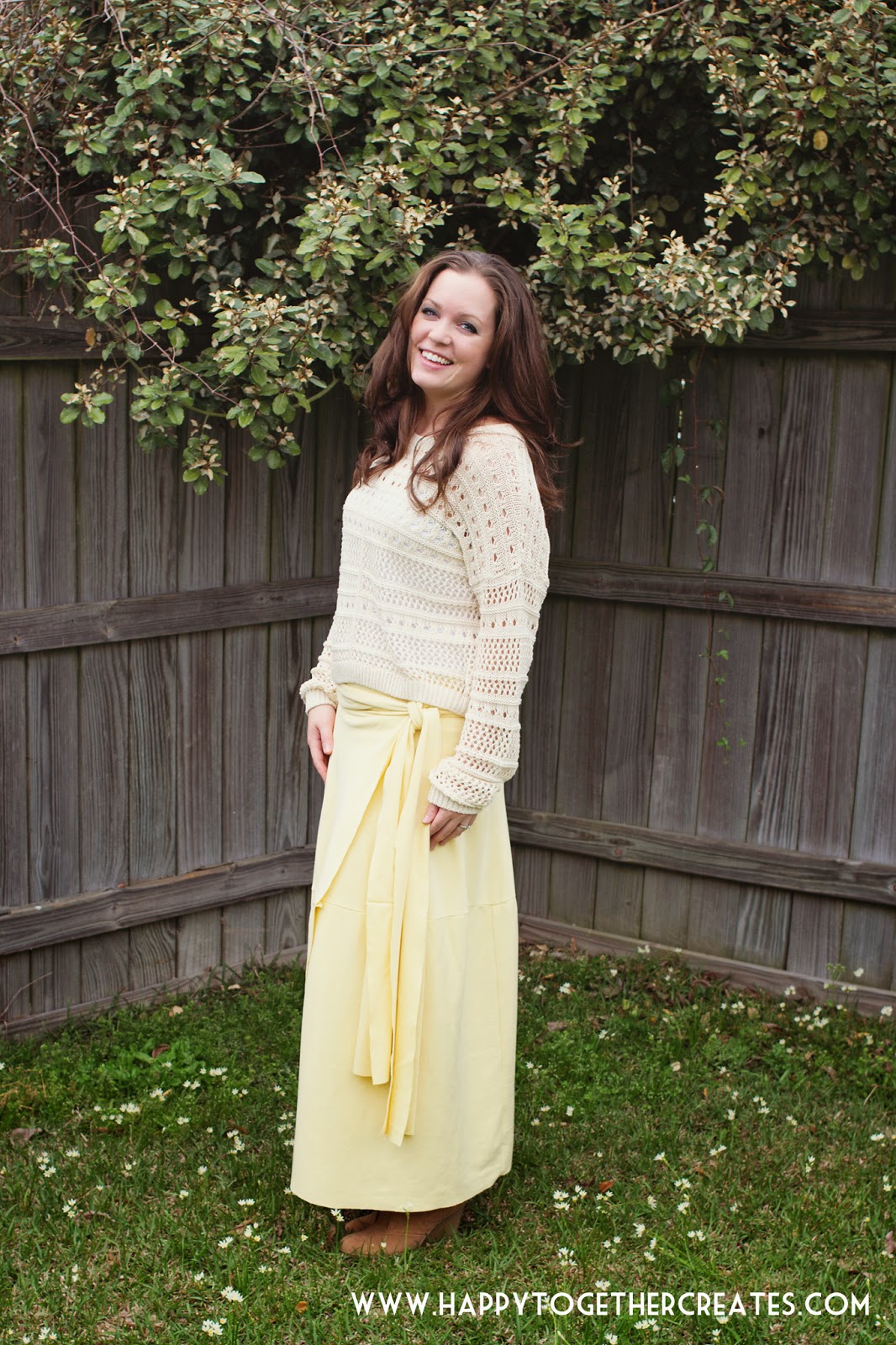 Knit Fabric Wrap A Round Skirt Tutorial