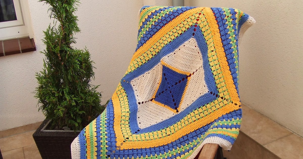 My world of crochet Little Boy Blue Blanket CAL Part 6 and Tadaah