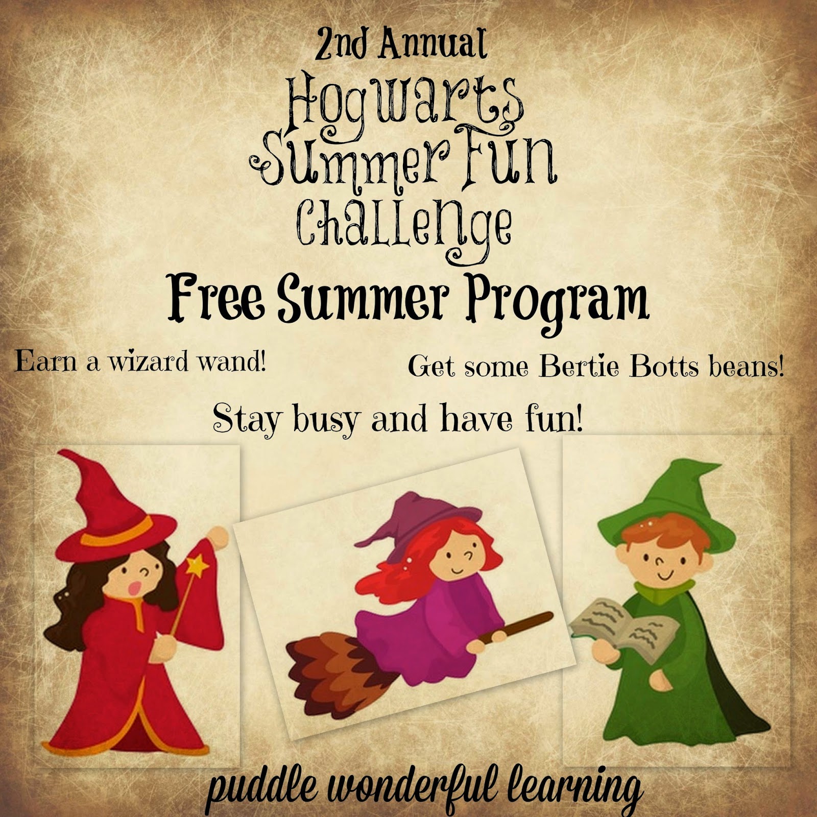 Puddle Wonderful Learning Hogwarts Summer Fun Challenge 2